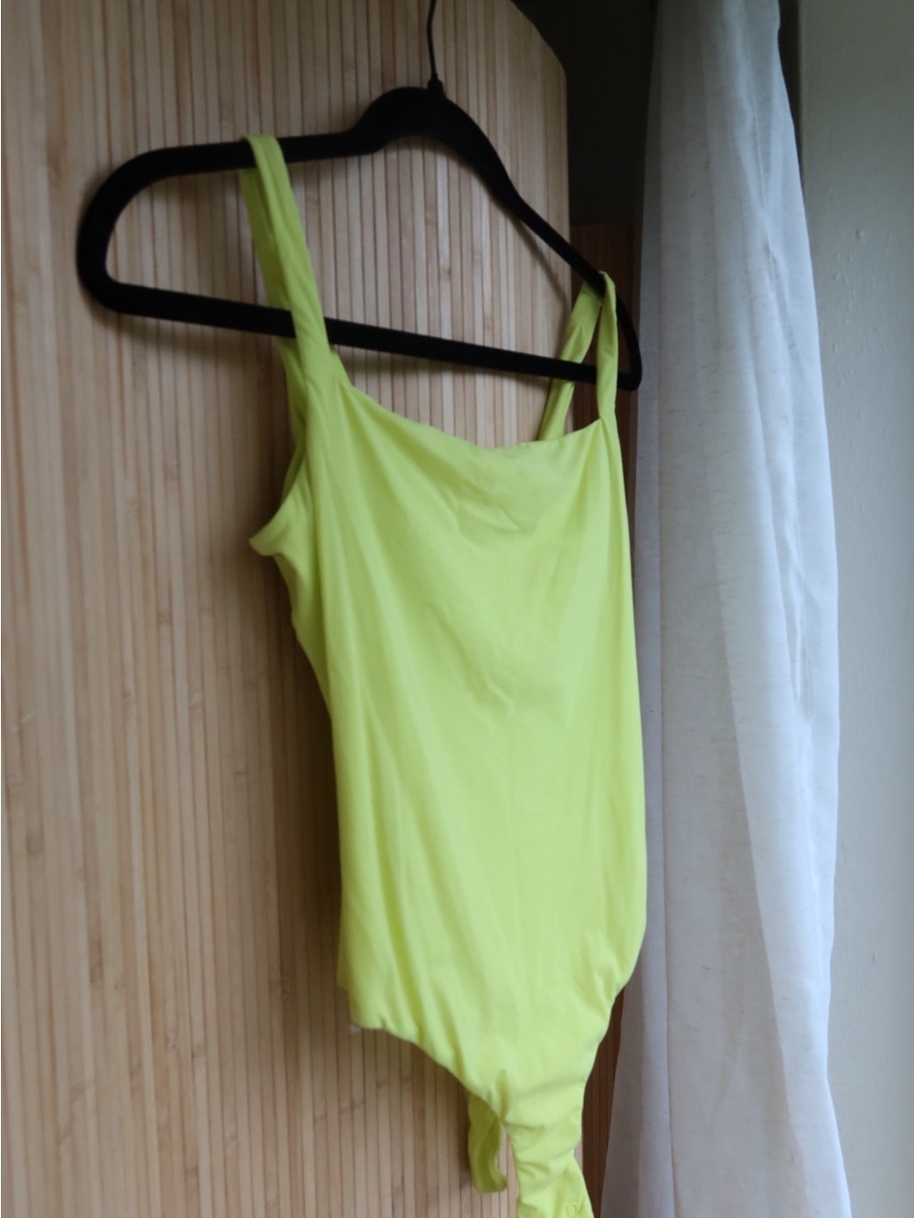 Skims Neon Lime One-Piece Bodysuit